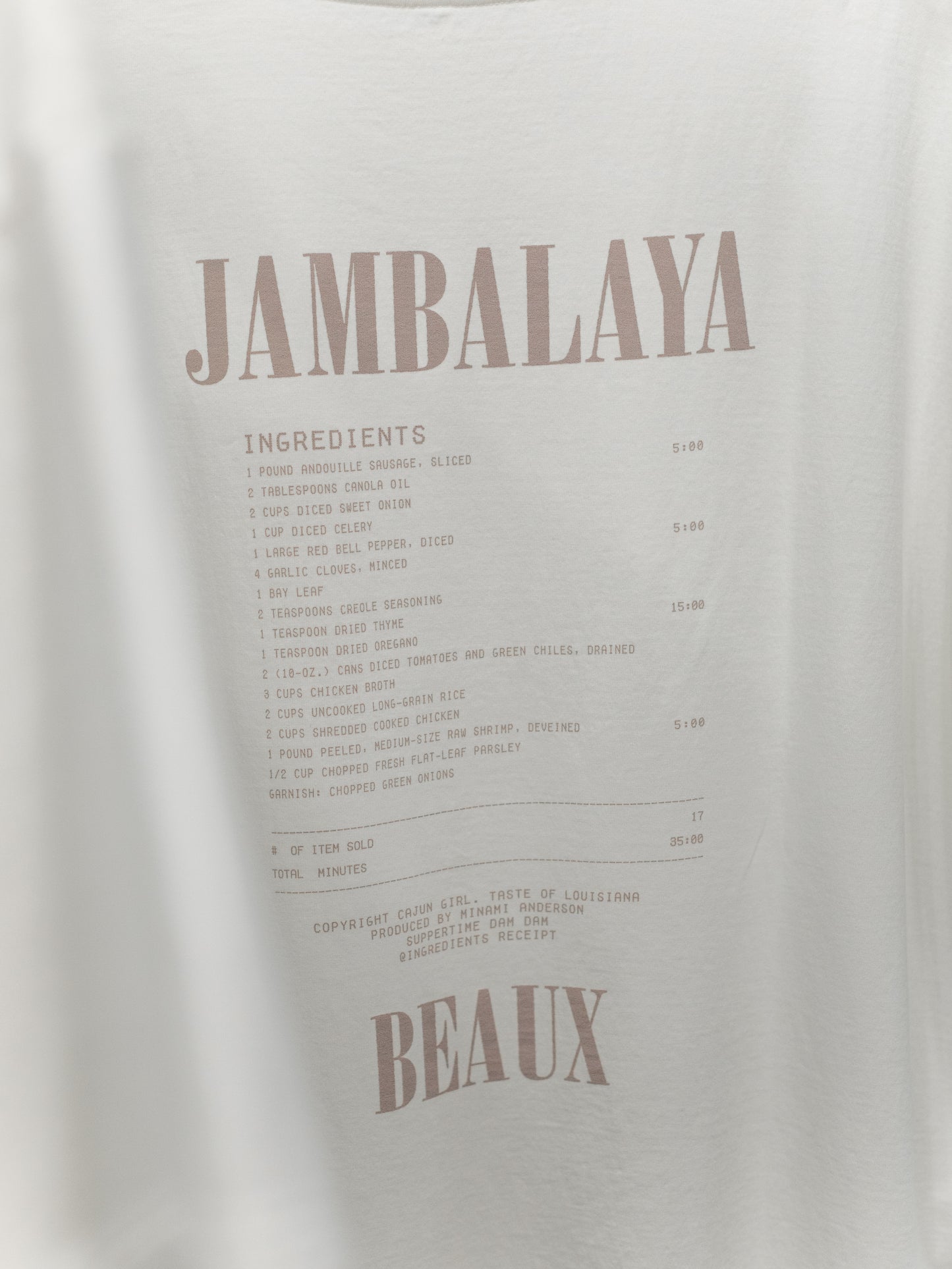 CAJUN GIRL BAND-TEE”JAMBALAYA”