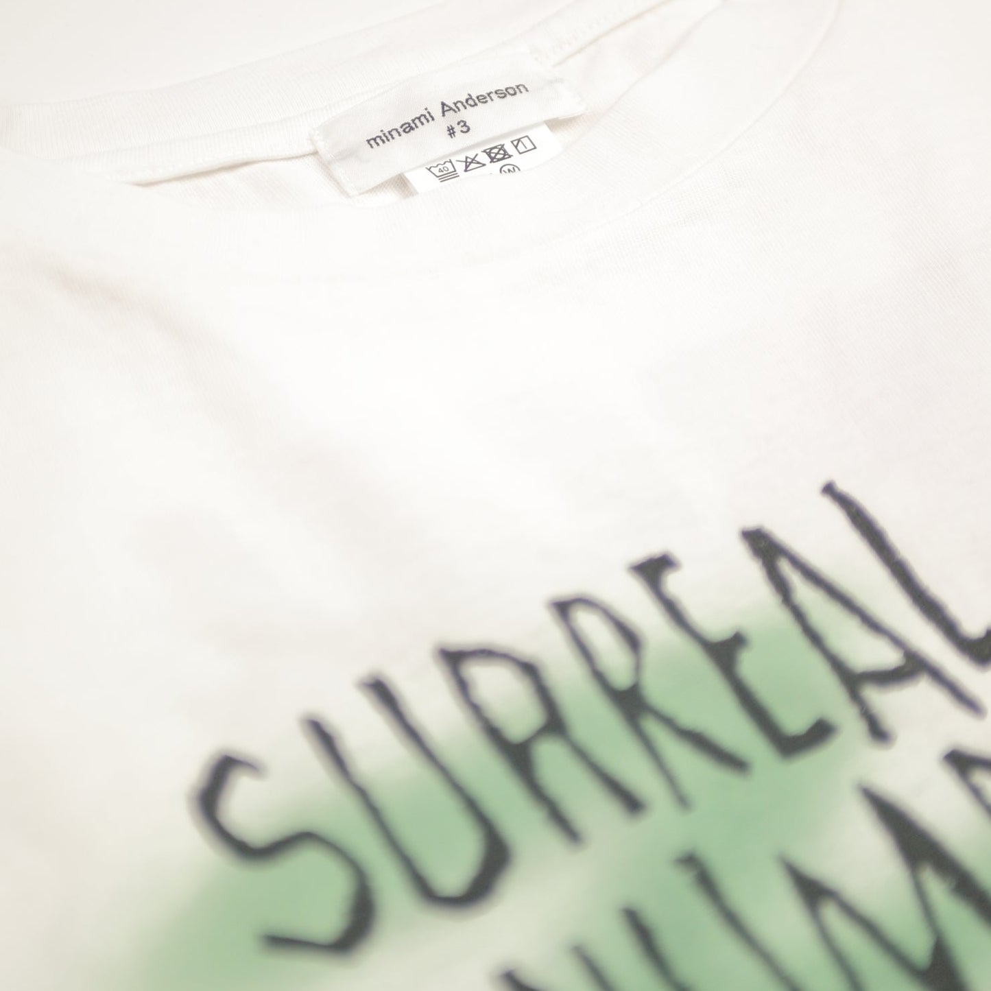 SURREAL NUMBER Bleach White T-Shirts