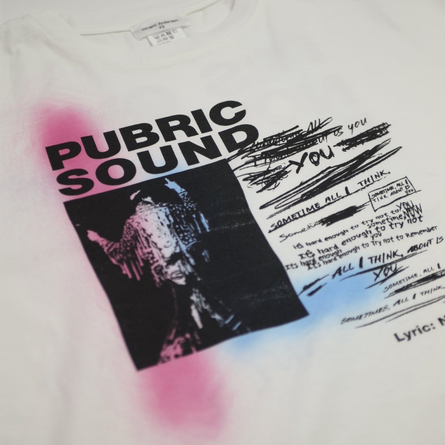 PUBRIC SOUND Bleach White T-Shirts
