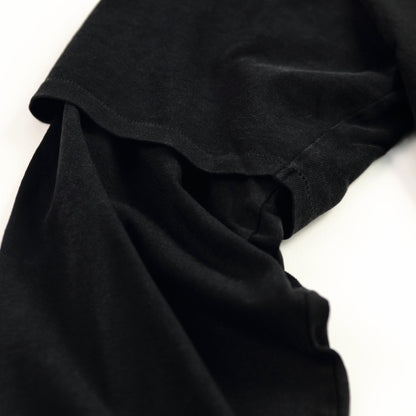 TEXAS Asid Black Layered L/S-Shirts