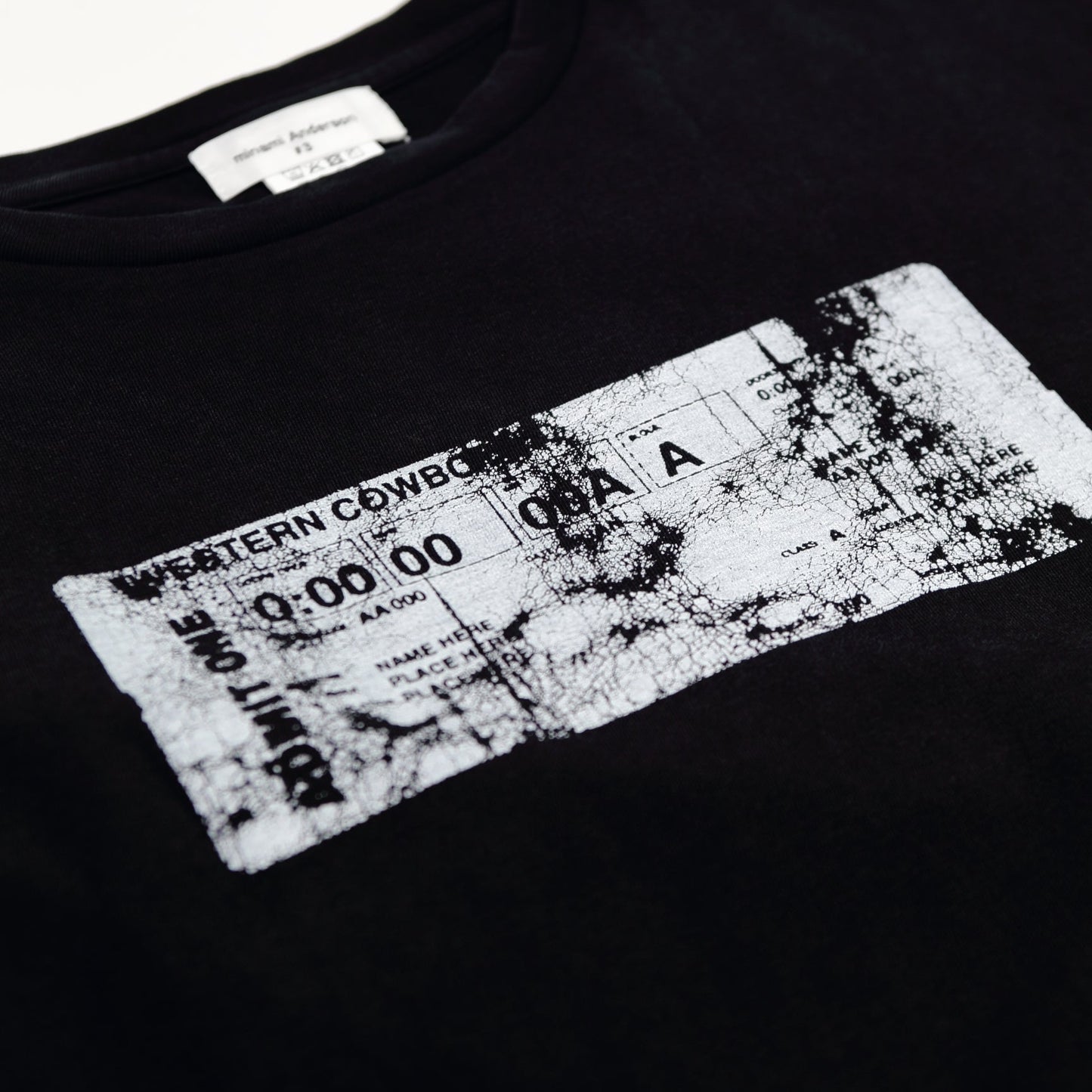 TEXAS Asid Black Layered L/S-Shirts