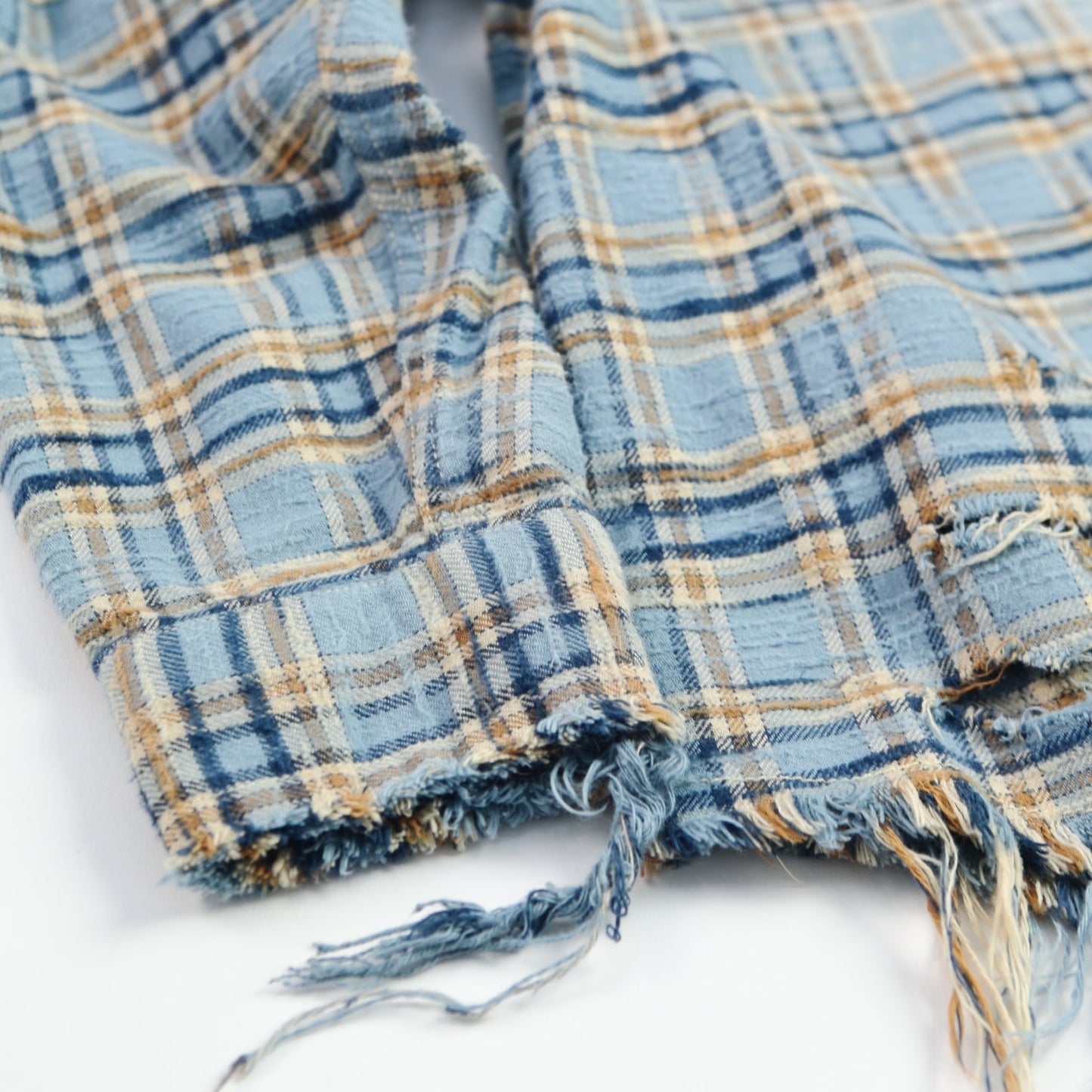 Gradient Bleach Flannel Check Shirt　