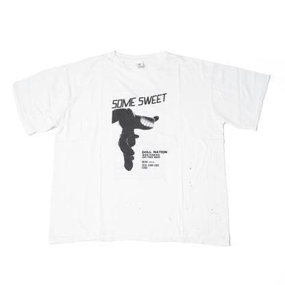 "SOME SWEET" TUBE WHITE T-Shirts DAMAGE WASH