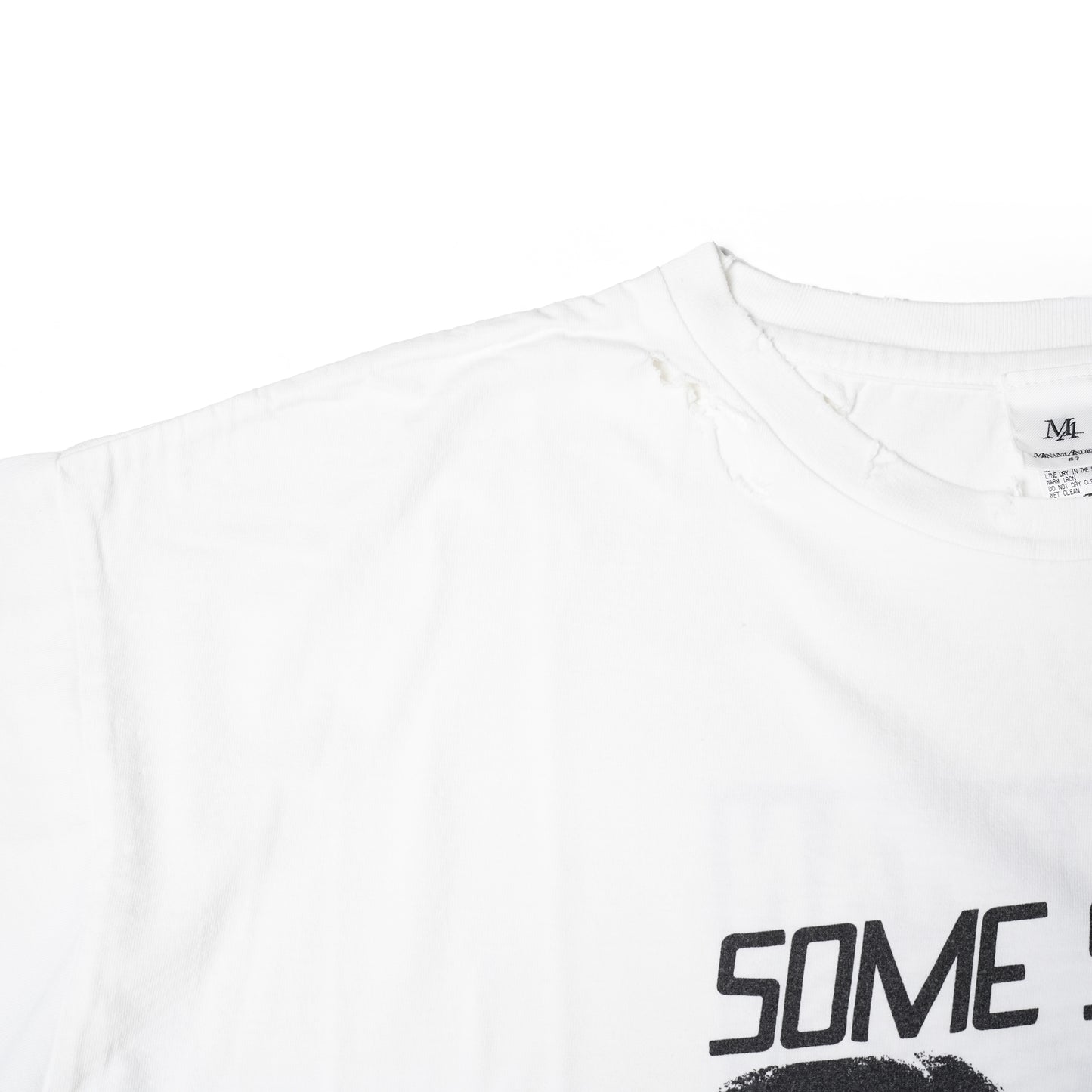 "SOME SWEET" TUBE WHITE T-Shirts DAMAGE WASH