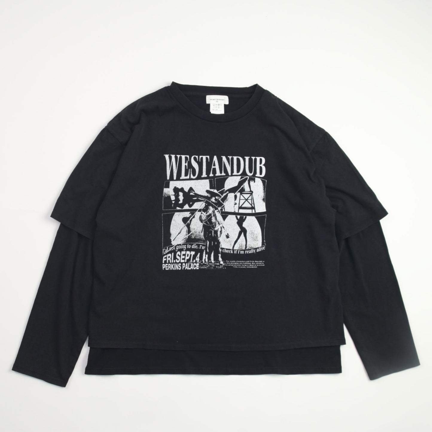WESTANDUB Asid Black Layered L/S-Shirts