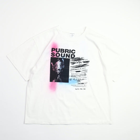 PUBRIC SOUND Bleach White T-Shirts
